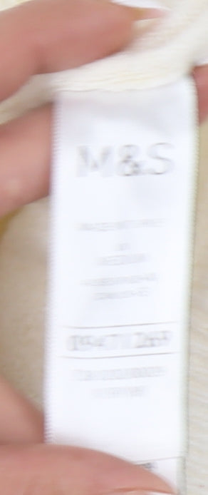 Marks and Spencer Ivory Pullover Jumper - M