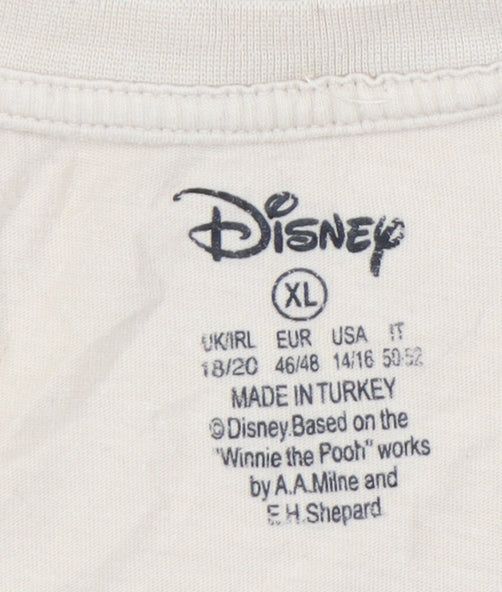 Disney Unisex Beige XL Winnie the Pooh T-Shirt