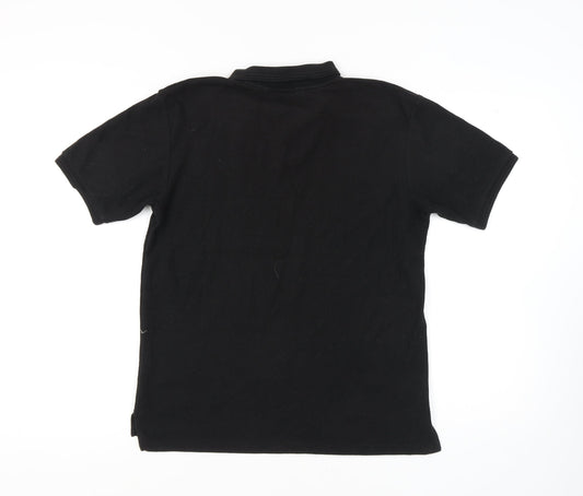 Slazenger Men's Black Polo Shirt M Short Sleeve