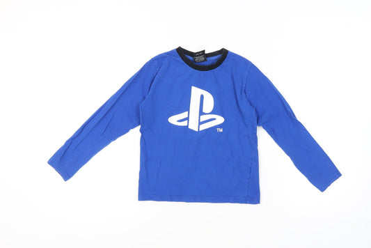 Difuzed Boys Blue PlayStation Long Sleeve T-Shirt, Size 8-9