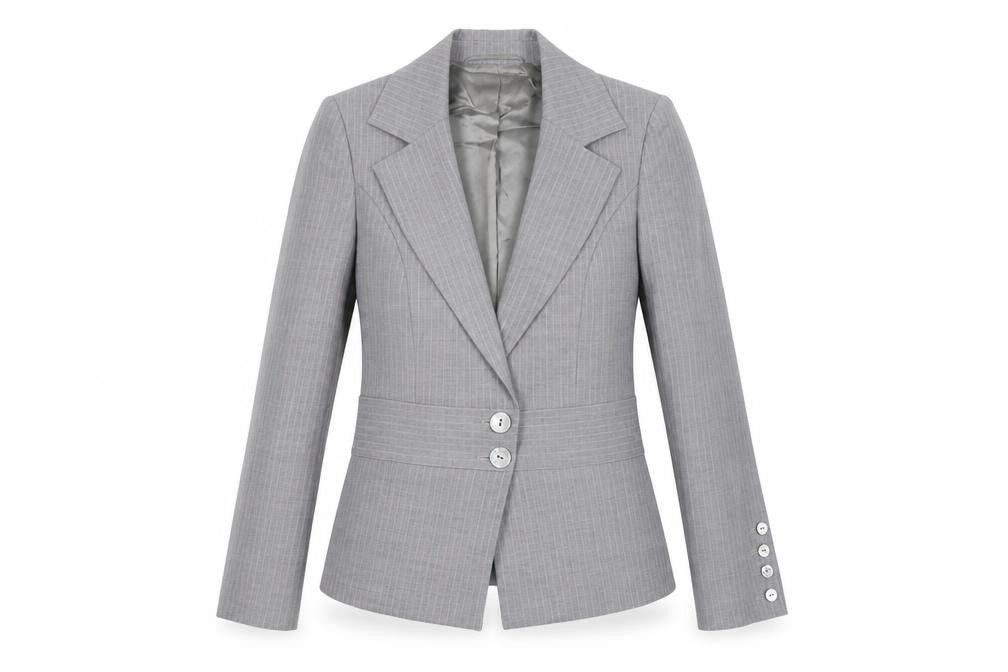 Jaeger Women's Grey Pinstripe Blazer, Size 10