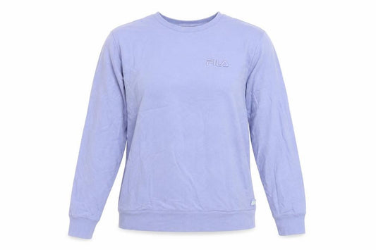 Womens UK M Regular FILA Purple Pullover Sweatshirt