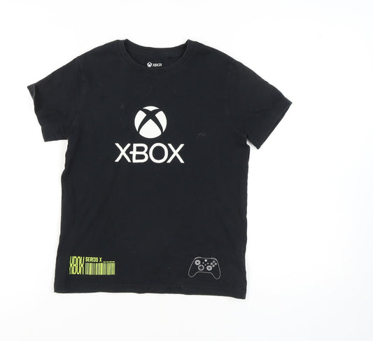 Next Boys Black Xbox T-Shirt 10 Years Graphic Print