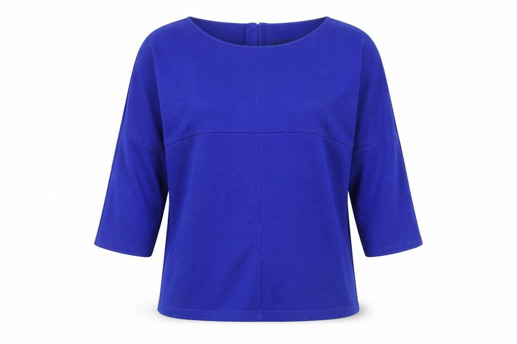 Womens UK Size 12 Betty Barclay Blue Polyester Blend Blouse