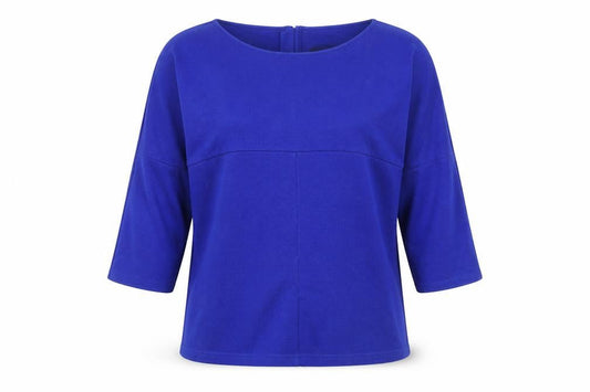 Womens UK Size 12 Betty Barclay Blue Polyester Blend Blouse