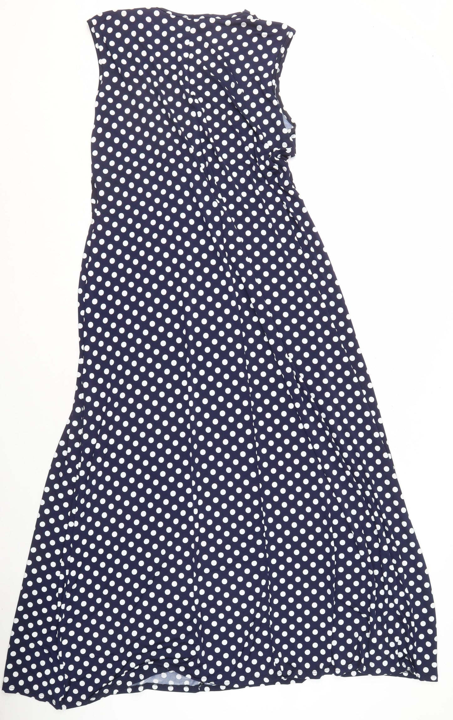 Zuri Women's Blue Polka Dot A-Line Dress Size 18