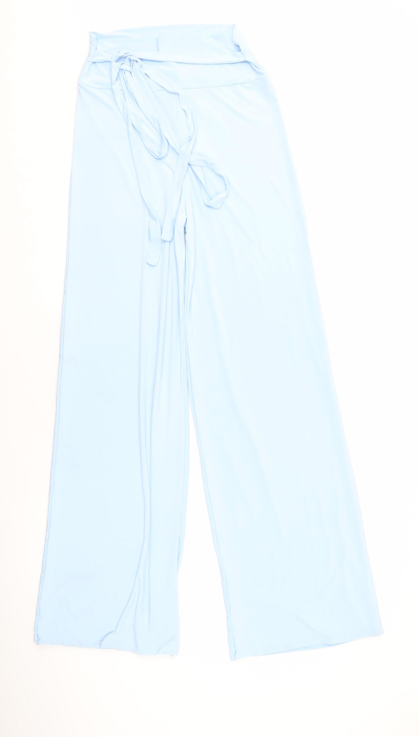 PrettyLittleThing Women’s Blue Wide-Leg Trousers Size 12