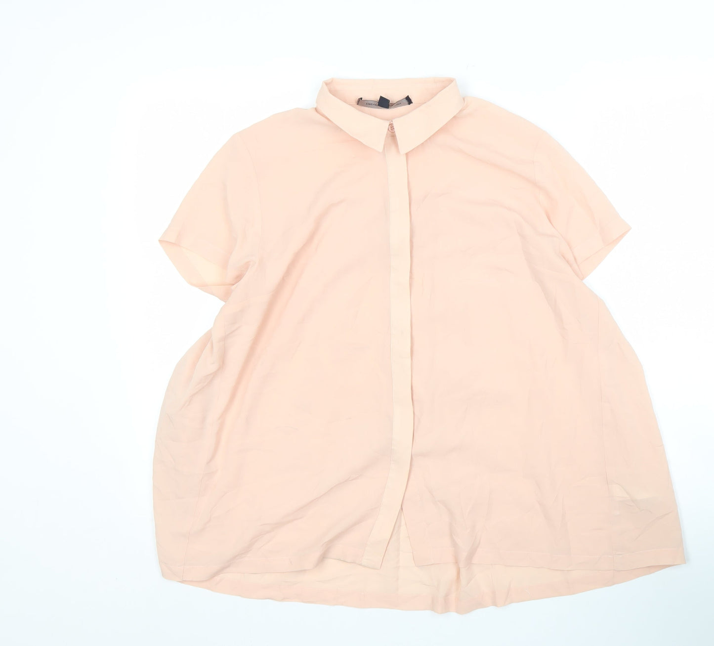 French Connection Women's Beige Collared Blouse M