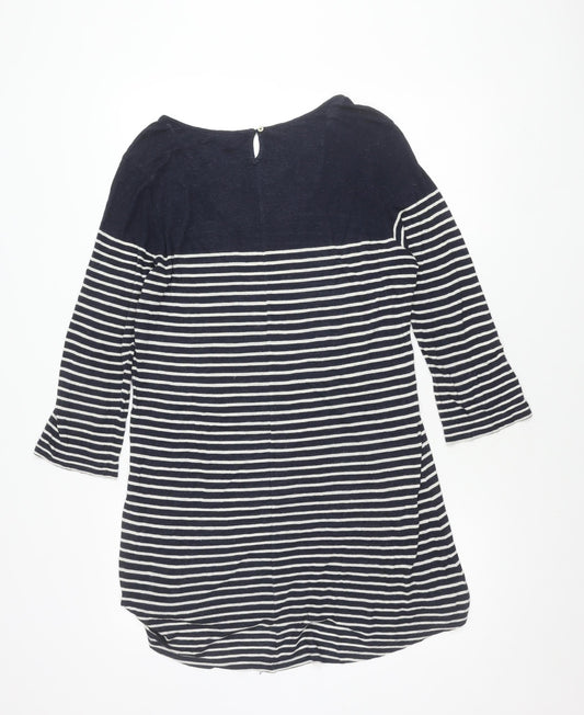 Fat Face Women's Blue Striped Top Size 12