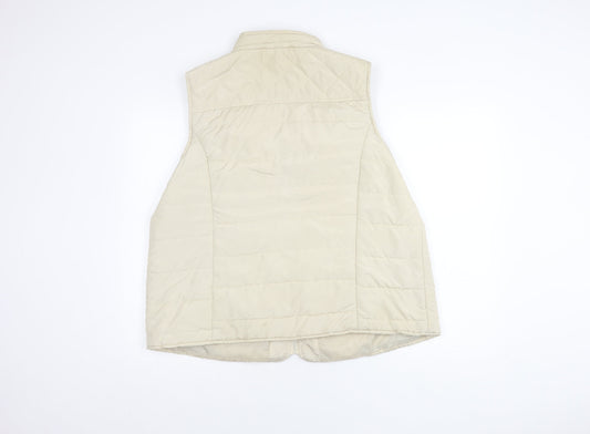 Bnw Collection Women’s Beige Quilted Waistcoat Size 22