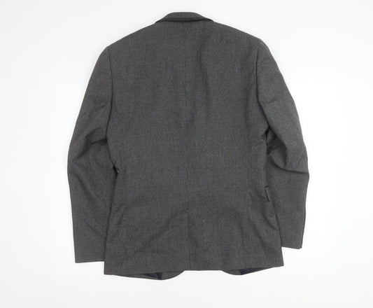 Next Men's Grey Blazer Jacket Size 38R Formal Wear