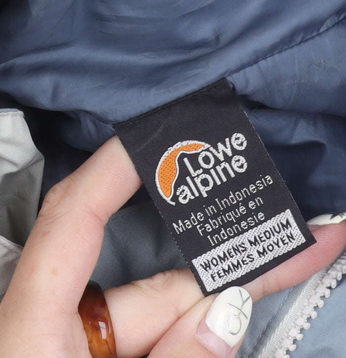 Lowe Alpine Women's Ivory Hooded Nylon Jacket Size M