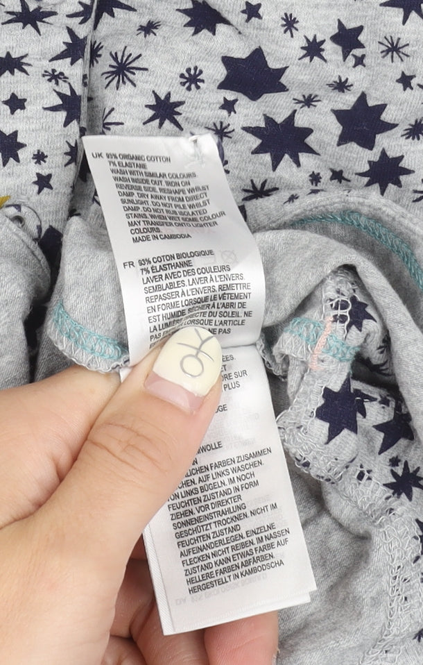 White Stuff Women's Grey Star Shirt Dress M