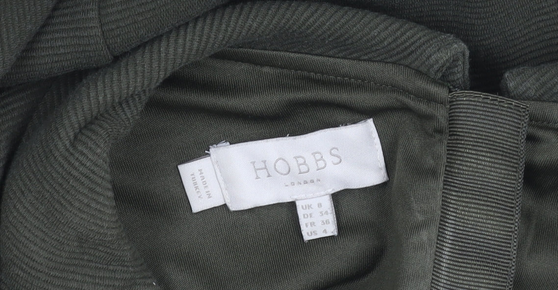 Hobbs Women's Green Sheath Dress Size 8 Formal Midi