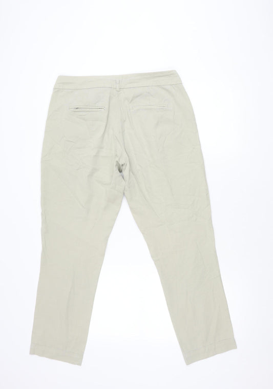 Warehouse Women's Beige Trousers Size 12