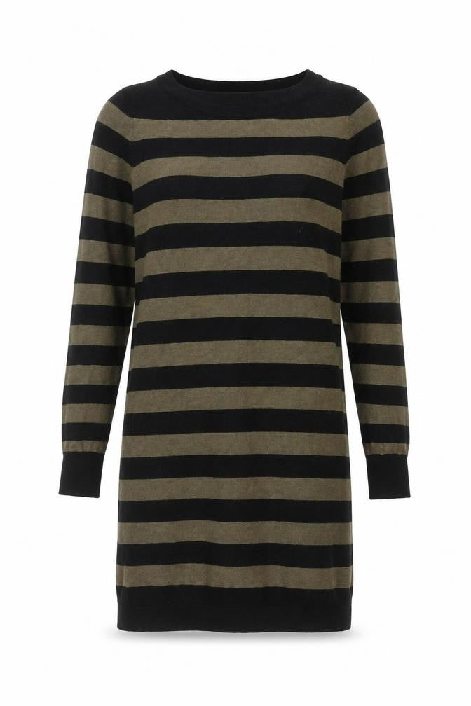 Marks and Spencer Women's Black Striped Jumper Size 12