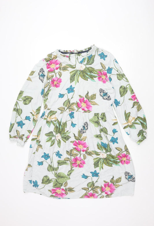 Joules Women's Multicoloured Floral Dress Size 12