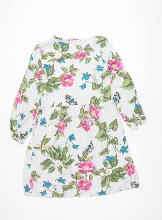 Joules Women's Multicoloured Floral Dress Size 12