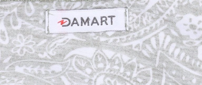 Damart Womens Green Paisley Dress Size 18