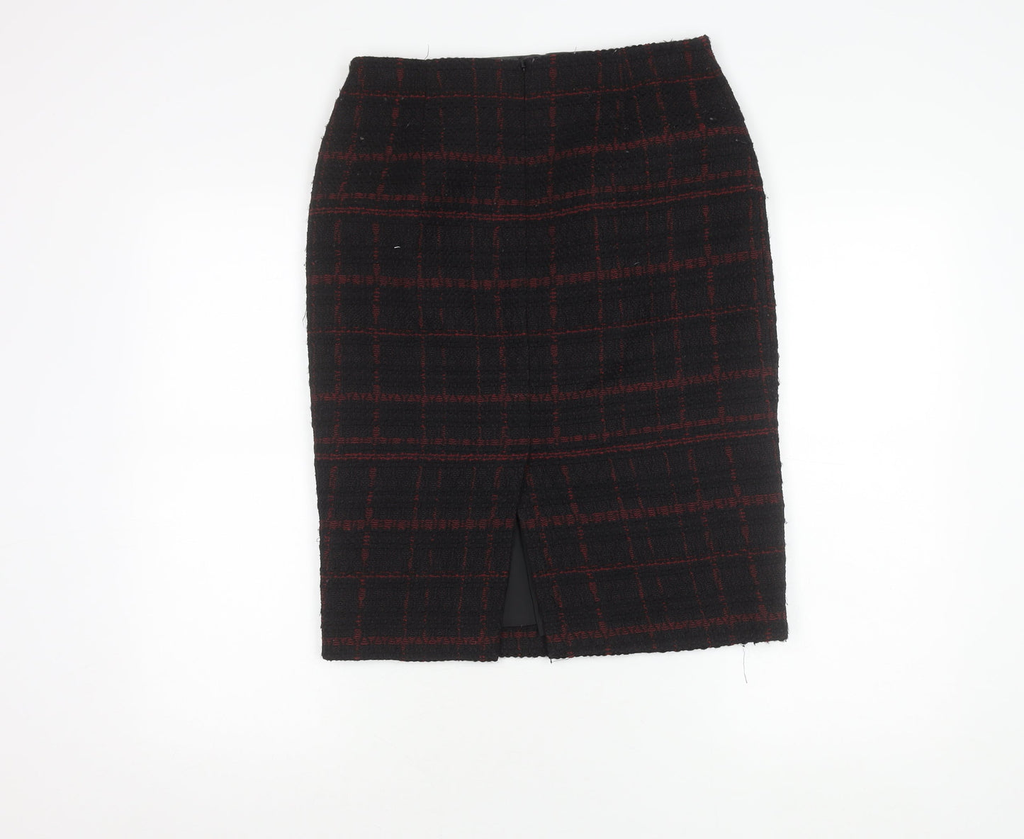 Hobbs Women Black Check Pencil Skirt, Size 10, Autumn/Winter