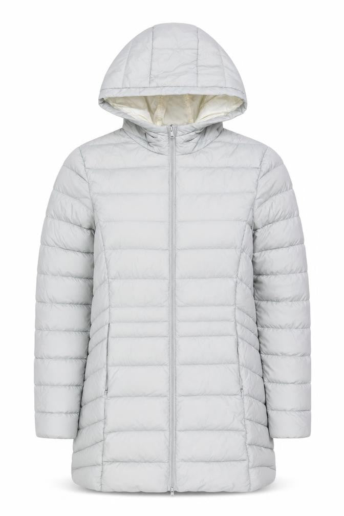 Baleno Women's White Puffer Jacket Size 14 Winter Hooded