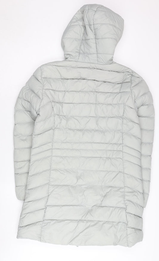 Baleno Women's White Puffer Jacket Size 14 Winter Hooded