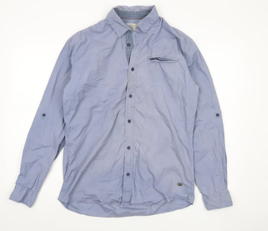 Jack & Jones Men's Blue M Long Sleeve Button-Up Shirt