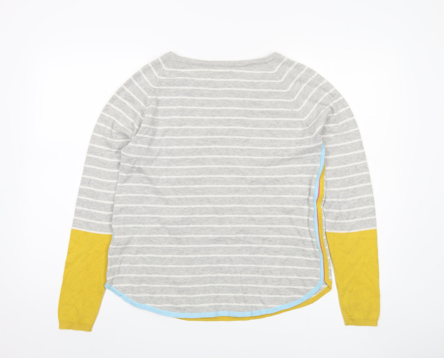 White Stuff Women's Multicoloured Heart Pullover Jumper Size 12