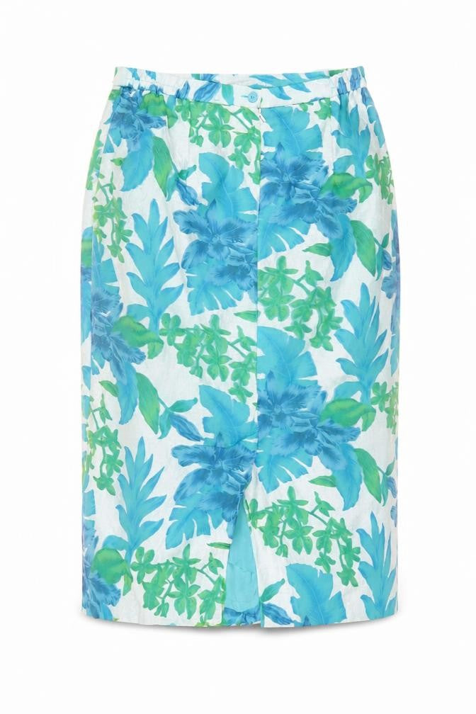 Front view of Roman Originals Women's Floral Skirt, size 16, Multicoloured