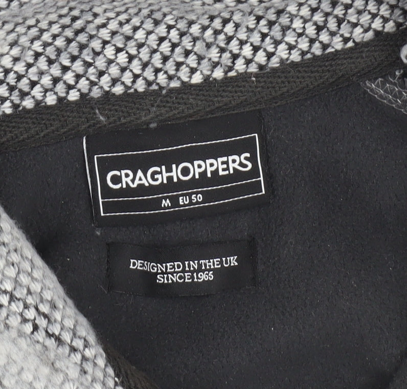 Craghoppers Men’s Grey Geometric 1/4 Zip Sweatshirt M