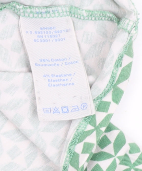 Boden Women’s Green Geometric Shift Dress UK 12