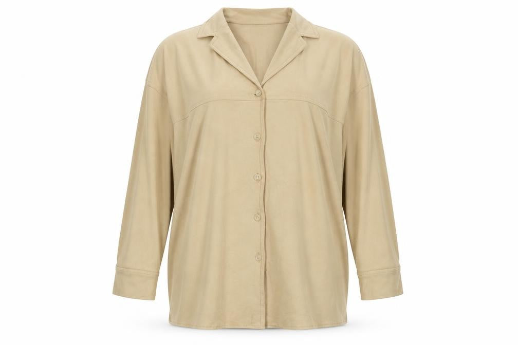 Bianca Women's Beige Button-Up Shirt Size 20
