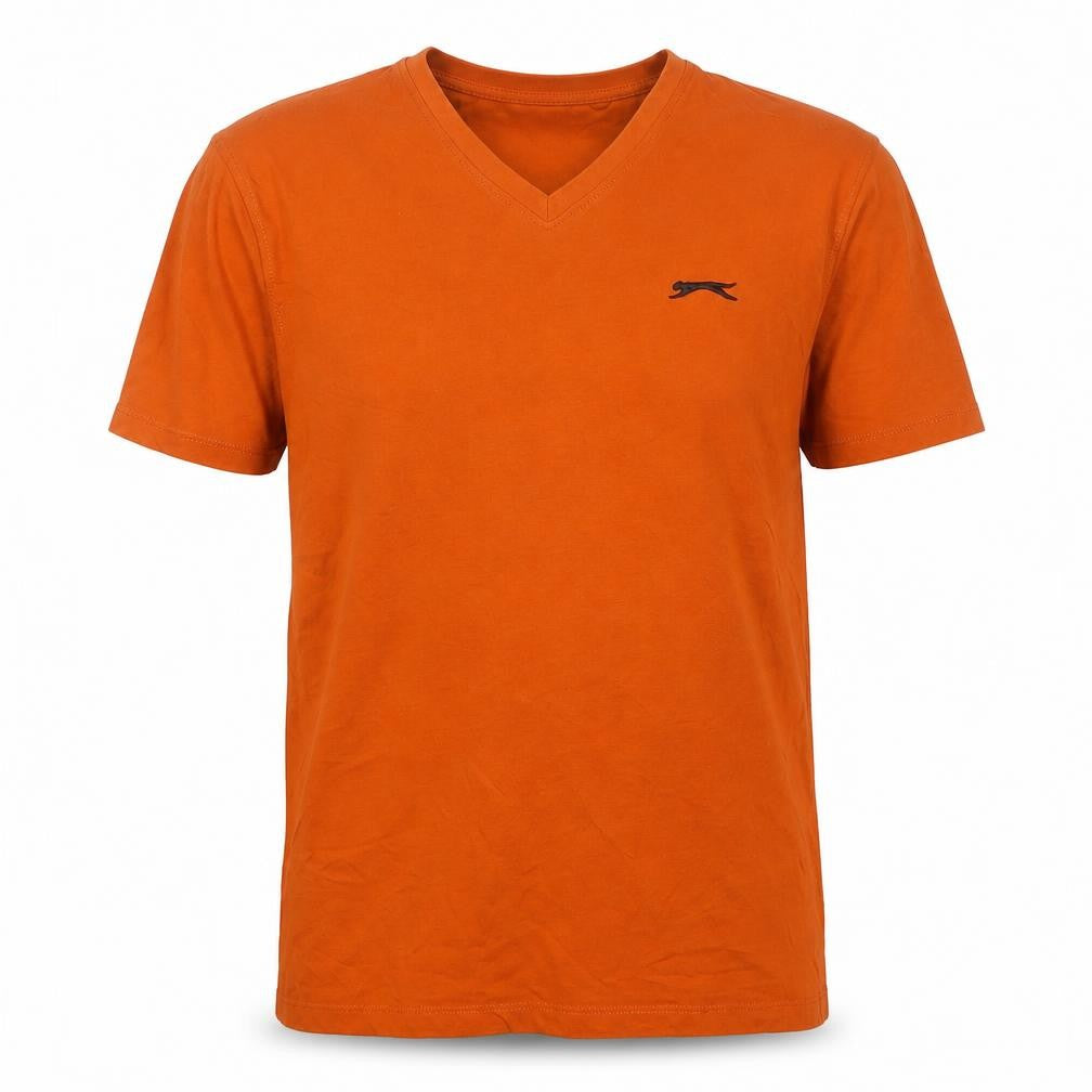 Mens UK Size S Slazenger Orange  Cotton T-Shirt