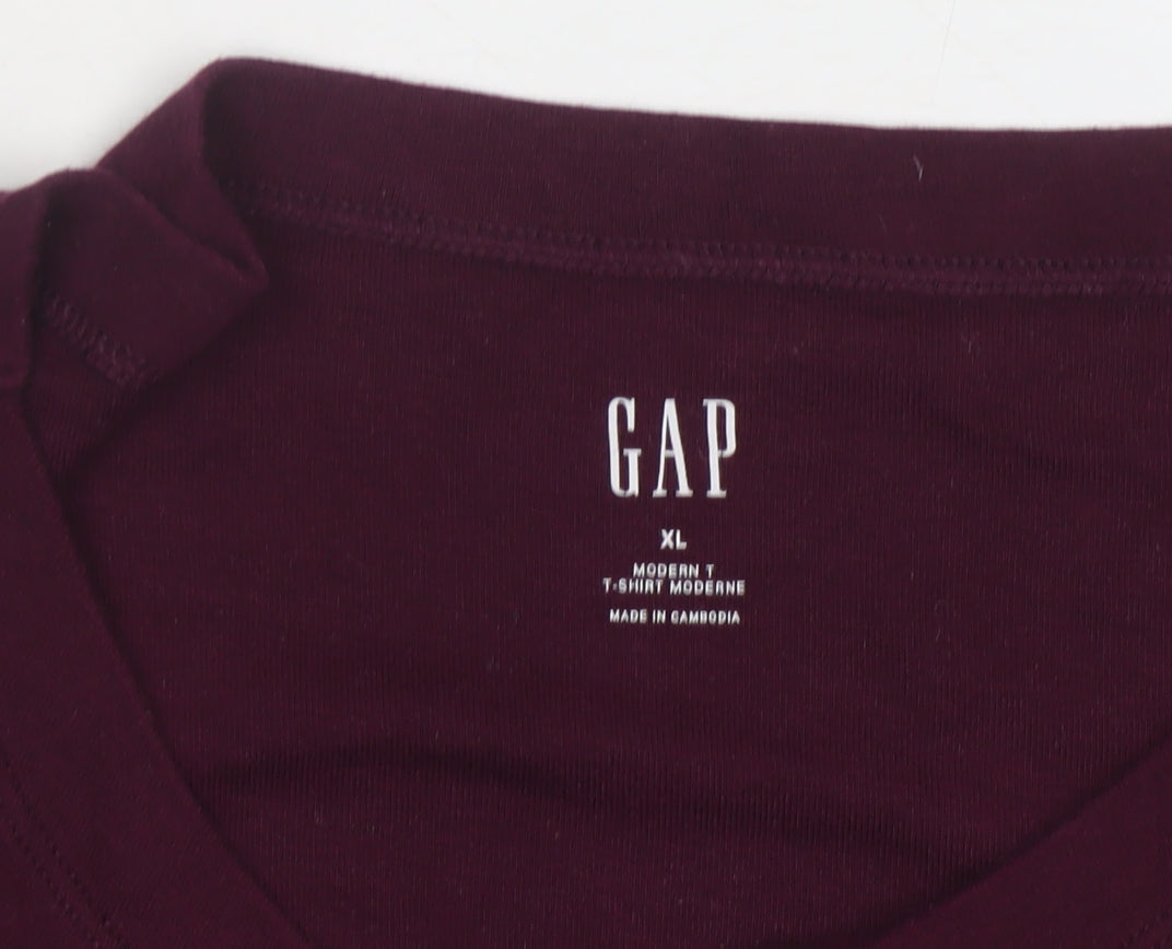GAP Women's Purple Long Sleeve T-Shirt XL