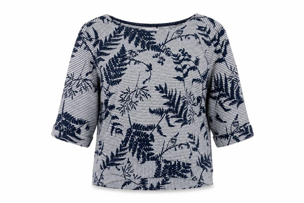 Marks and Spencer Women's Blue Floral Pullover Size 16