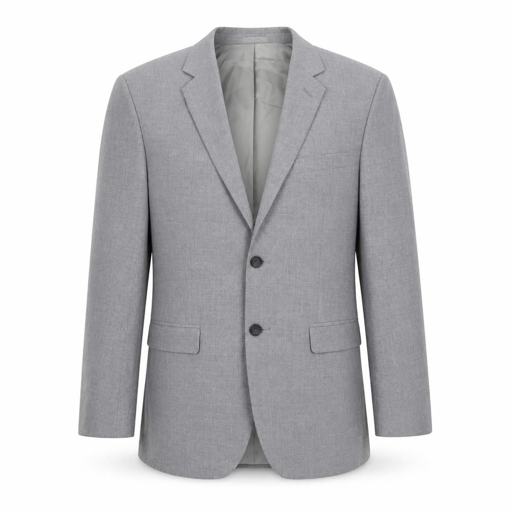 Front view of Banana Republic men’s grey slim blazer 40r