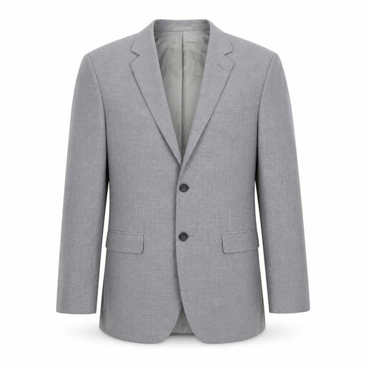 Front view of Banana Republic men’s grey slim blazer 40r