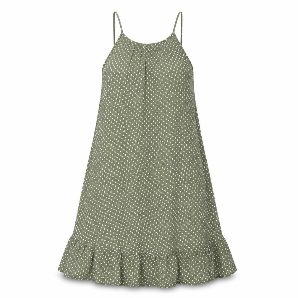 Marks Womens & Spencer Green Polka Dot Dress, Size 10