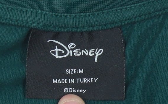 Disney Men's Green Mickey Mouse Graphic T-Shirt, Size M