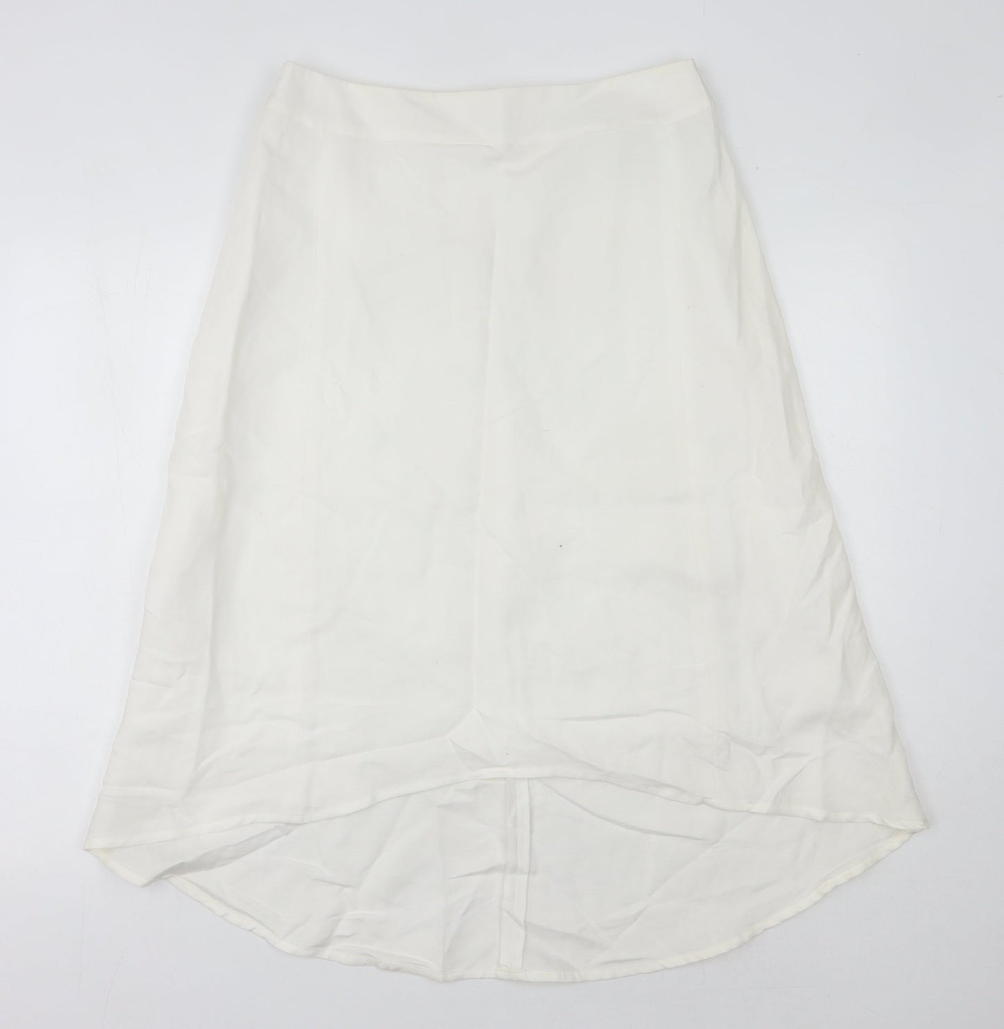 Marks and Spencer Women's Ivory Size 12 Zip Skirt