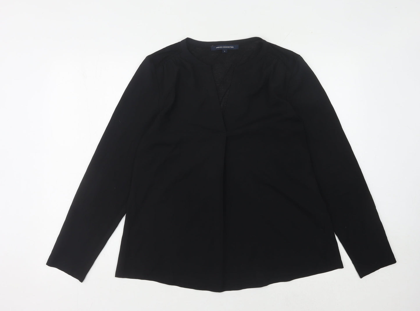 French Connection Women's Black Long Sleeve Top L