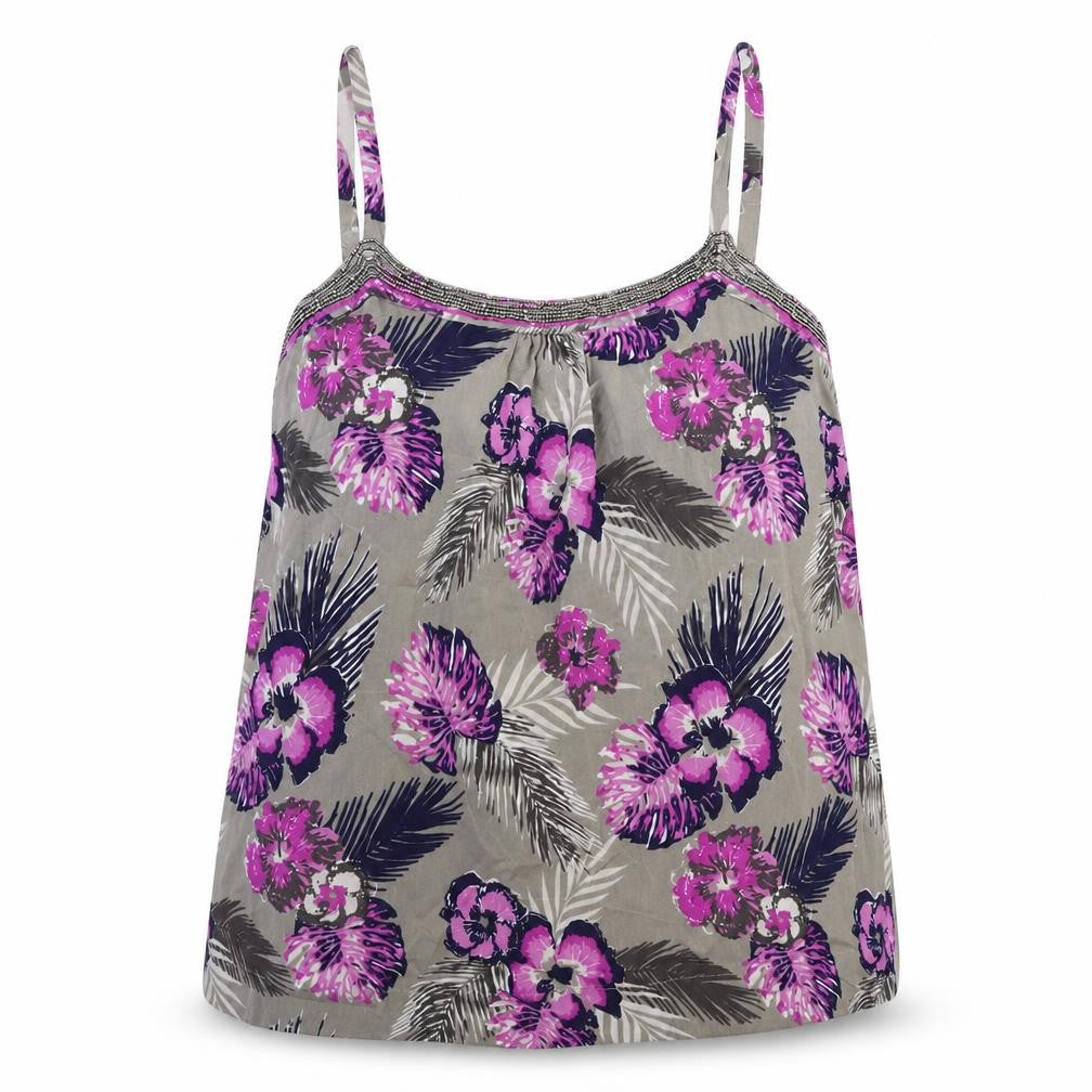 M&Co Women's Multicoloured Floral Camisole Tank Size 10