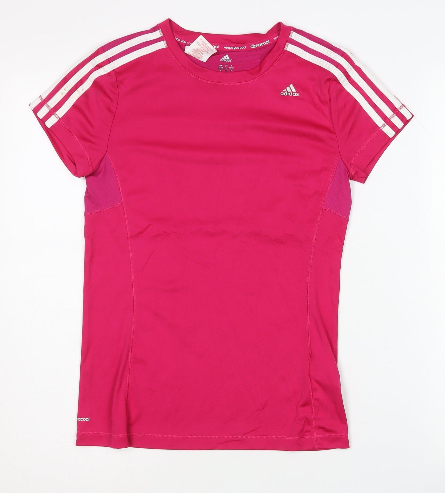 adidas Girls Pink Active T-Shirt 13-14 Years