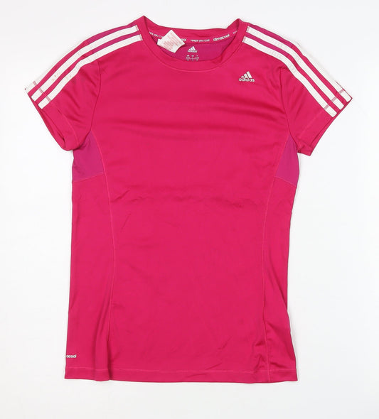 adidas Girls Pink Active T-Shirt 13-14 Years