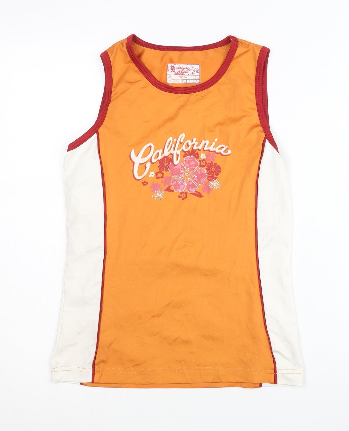 TCM Women's Orange Tank Top M - California Style