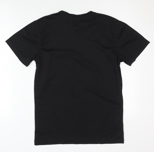 Identic Men's Black S Pullover T-Shirt