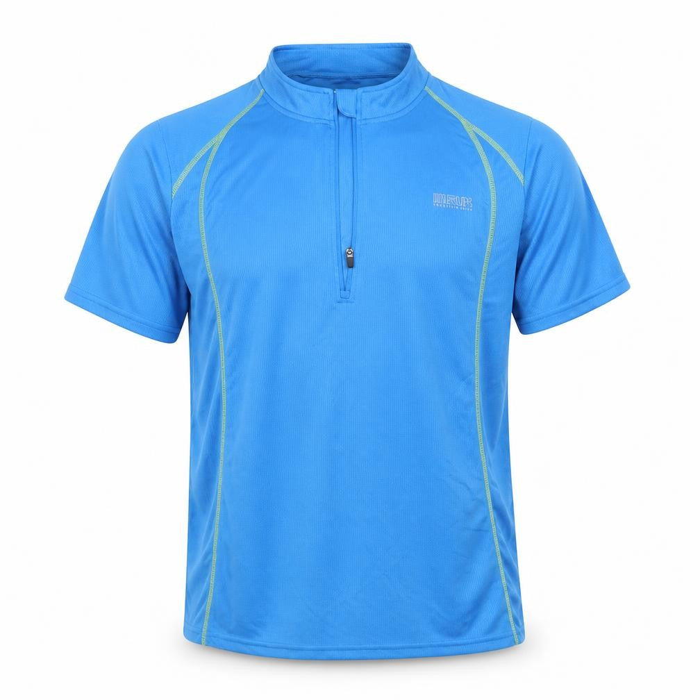 Front view of Crivit Sports Men's Blue Gym Training Top L