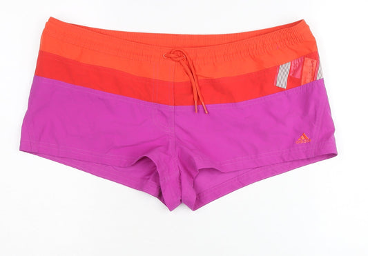 Adidas Women's Multicoloured Athletic Shorts Size 16