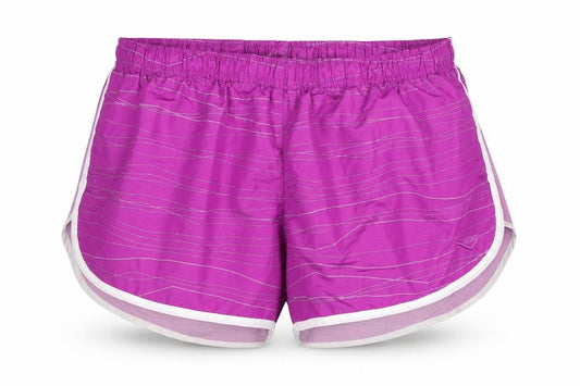 PONY Women's Purple Athletic Shorts L Striped