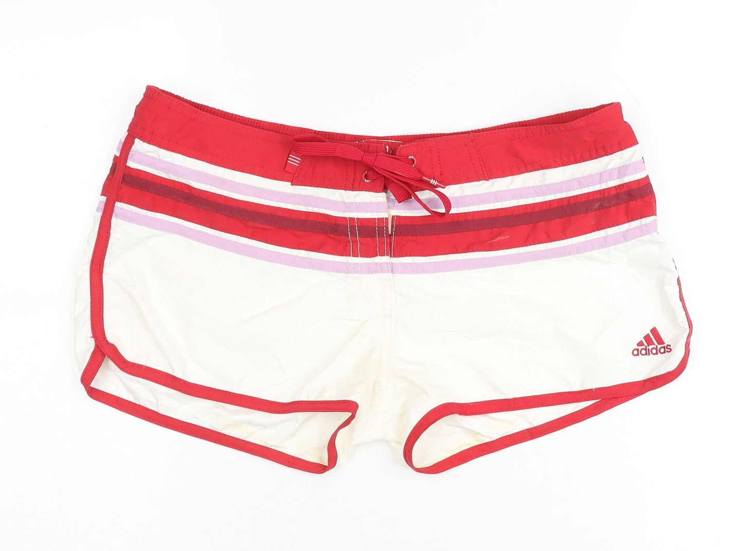 Adidas Women's Red & White Athletic Shorts Size 12